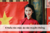 6 Kiểu tóc mặc áo dài truyền thống