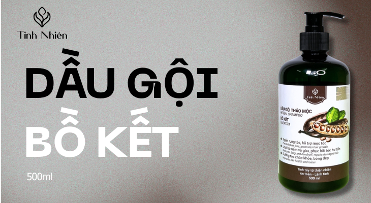Dưỡng tóc với dầu gội Bồ Kết Tinh Nhiên 500ml