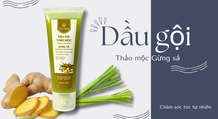 Dầu gội Gừng Sả Tinh Nhiên 50ml