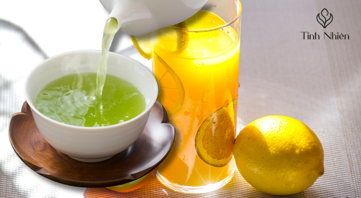 Trà xanh và nước chanh