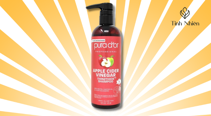 Công dụng của dầu gội giấm táo