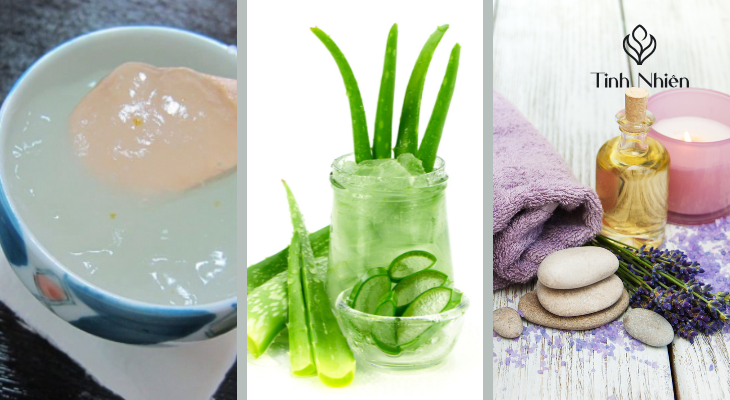 Bột sắn dây, nha đam và tinh dầu