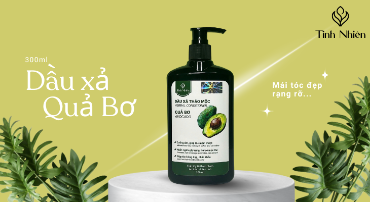 Dưỡng tóc mềm mượt với dầu xả Quả Bơ Tinh Nhiên 300ml