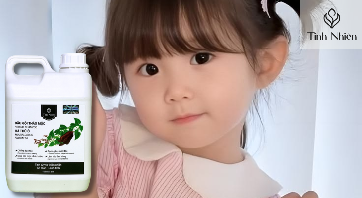 Giúp tóc đen bóng ngày tết với dầu gội Hà Thủ Ô Tinh Nhiên 500ml