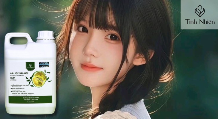 Chăm sóc tóc ngày tết với Dầu gội Bưởi Tinh Nhiên 500ml