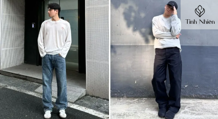 Áo thun và quần Jeans 