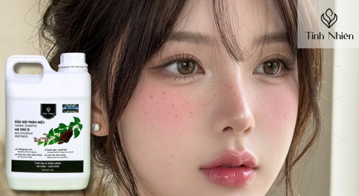 Gợi ý chăm sóc tóc với dầu gội Hà Thủ Ô Tinh Nhiên can 2 lít