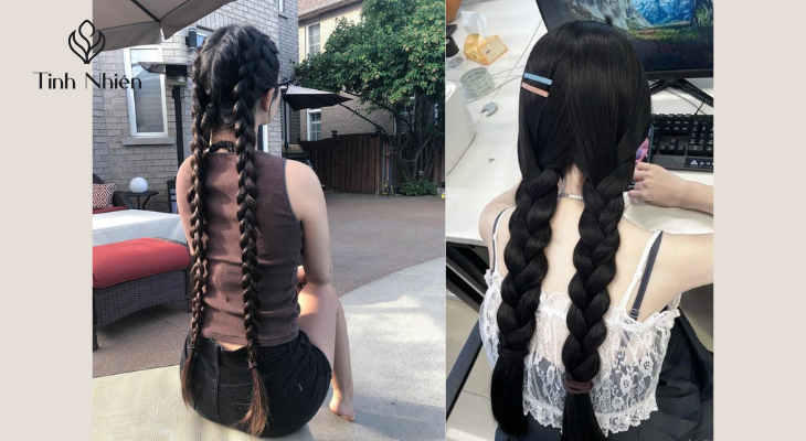 Tóc tết hai bên 