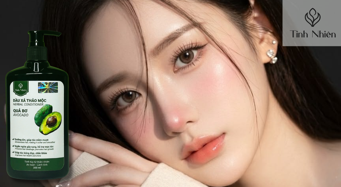 Dầu xả Quả Bơ Tinh Nhiên đem đến mái tóc mềm mượt