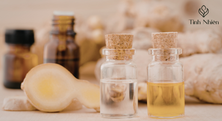 Gừng tươi và dầu ô liu