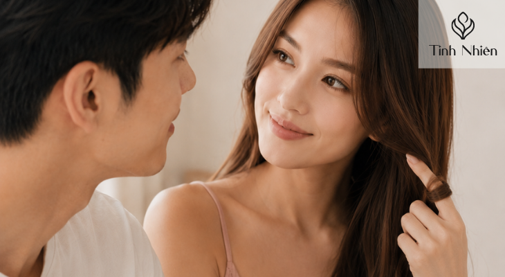 Cuộn tóc có phải là dấu hiệu đang tán tỉnh