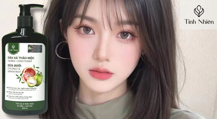 Dầu xả Dừa Bưởi Tinh Nhiên dưỡng tóc suôn mượt