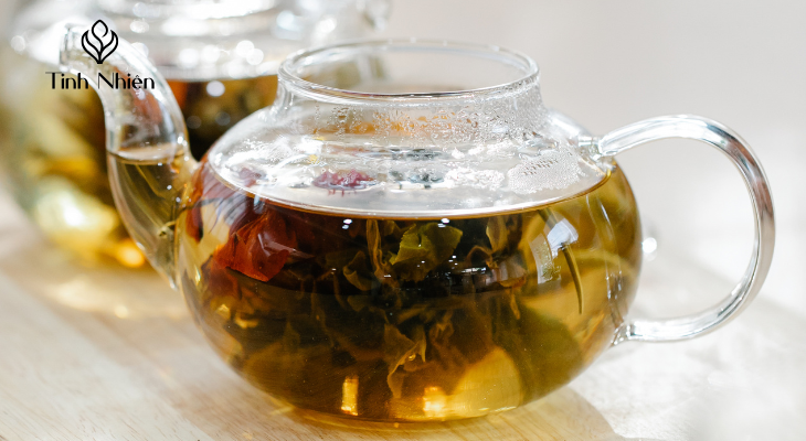 gội đầu bằng nước trà ô long