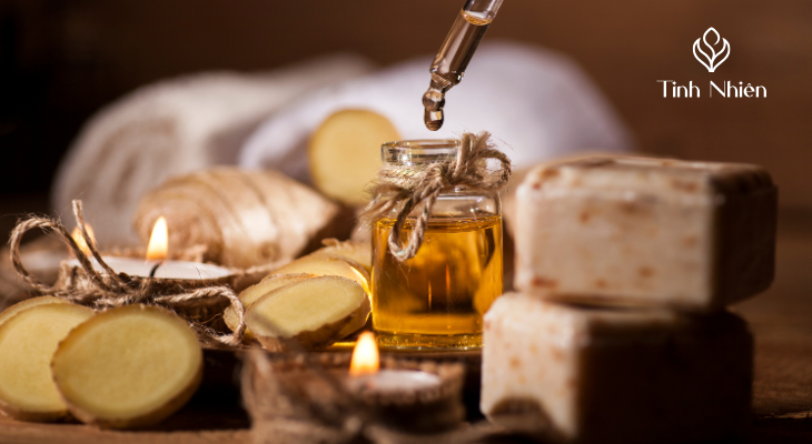 Chuẩn bị nguyên liệu làm dầu gừng xịt tóc