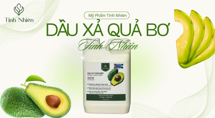 Dầu xả quả bơ Tinh Nhiên can 2 lít chăm sóc tóc suôn mượt